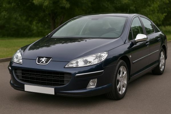 Хромированные Накладки на Зеркала (2 шт.) OmsaLine - Хромированный пластик для Peugeot 407 2004-2011 гг