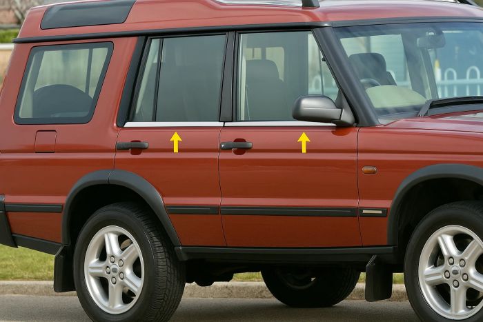 Окантовка окон Нержавеющая сталь (4 шт.) для Land Rover Discovery II 1998-2004 гг