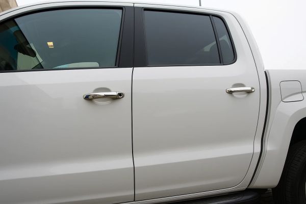 Хромированные Накладки на Ручки Дверей (4 шт, Нержавейка) OmsaLine - Итальянская Нержавейка для Volkswagen Amarok 2010-2022 гг