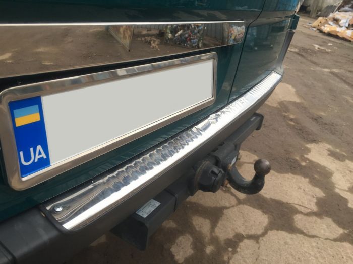 Накладка из нержавейки над номером OmsaLine - Итальянская Нержавейка для Mercedes Sprinter W906 2006-2018 гг