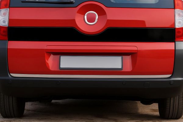 Накладка нижней кромки крышки багажника (нержавейка) для Citroen Nemo 2007-2017 гг