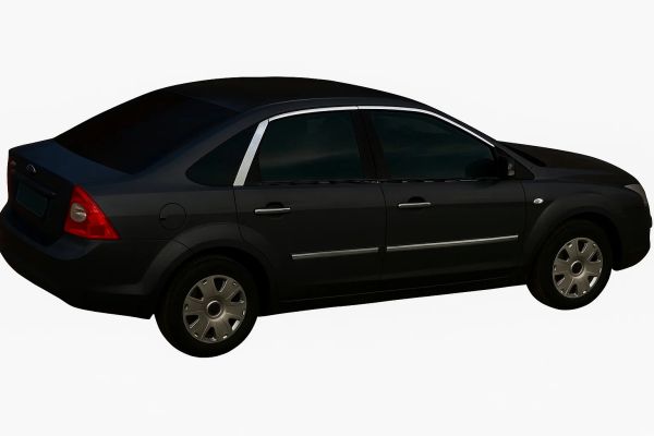 Верхние накладки на стекла HB (6 шт, нержавейка) для Ford Focus II 2005-2008 гг