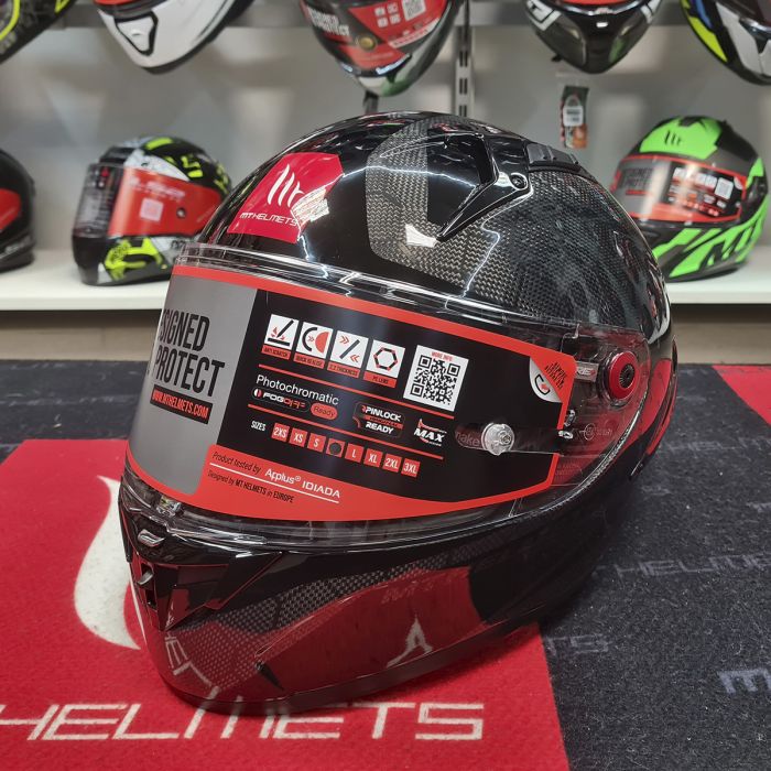 Мотошолом MT KRE+ S Carbon PURE A1 GLOSS XS