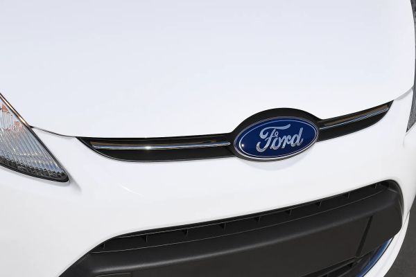 Накладка на решетку хром (2 шт., нерж. сталь) для Ford Fiesta 2008-2017 гг