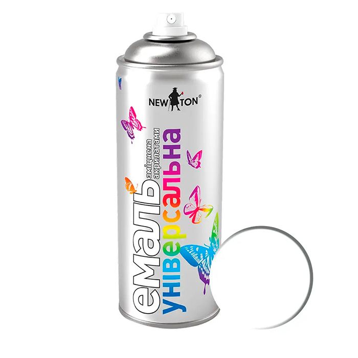 Фарба (емаль) акрилова аерозольна NEW TON 9010 Біла 500 мл