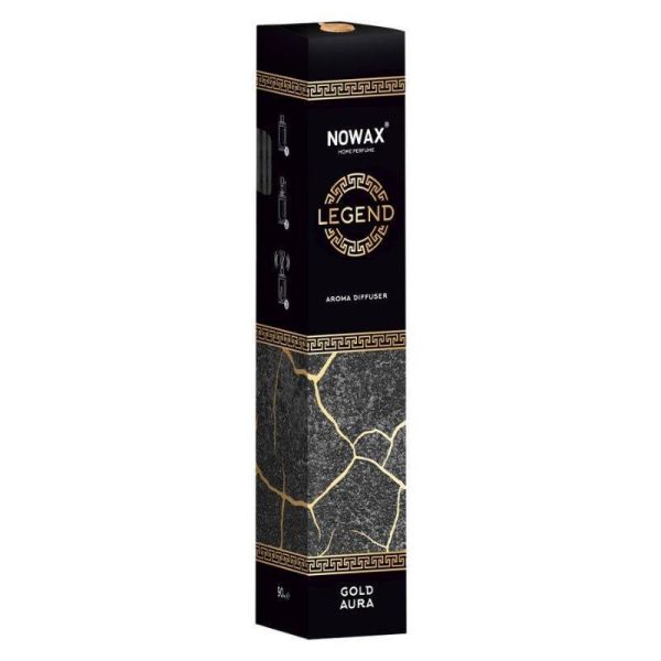 Диффузор аромадифузор с палочками Nowax Legend Gold Aura 90 мл для дома и офиса (NX91665)