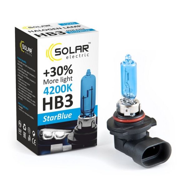 Галогенная автолампа Solar StarBlue HB3 1 штука (1225)