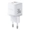 Мережевий зарядний пристрій з кабелем Baseus Palm Fast Charger C+U 30W EU Moon White (with USB-C to USB-C 60W (20V/3A) 1m Moon White) (P1011160A213-01)