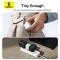 Мережевий зарядний пристрій з кабелем Baseus Palm Fast Charger C+U 30W EU Moon White (with USB-C to USB-C 60W (20V/3A) 1m Moon White) (P1011160A213-01)