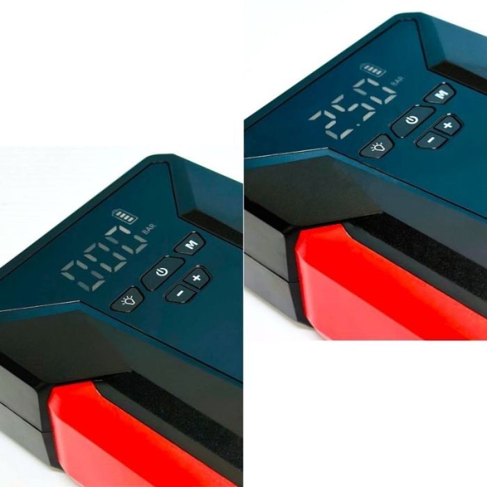 Пусковое устройство J16 12В 600-1800A с функцией Power Bank 39800mAh с компрессором (J16)