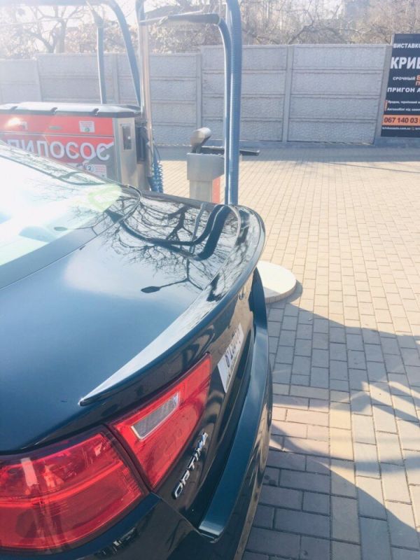 Спойлер Kia Optima К5 черный глянцевый ABS-пластик (14-15 г.в.)