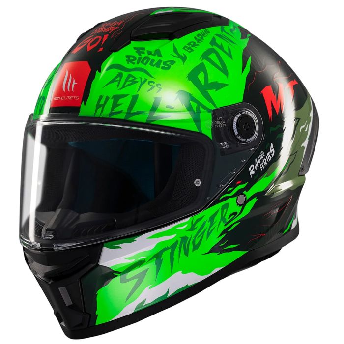 Мотошолом MT STINGER 2 Ardent C6 Gloss Green S