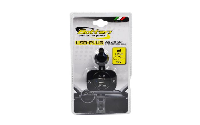 Розетка на 2 USB з кабелем 12/24V "USB-PLUG"