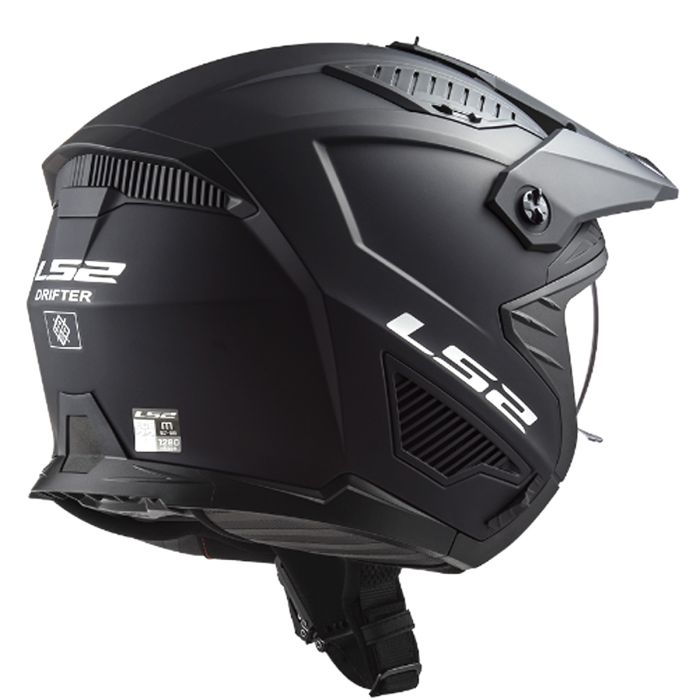 Мотошолом LS2 OF606 Drifter Solid Matt Black ECE2206 XXL