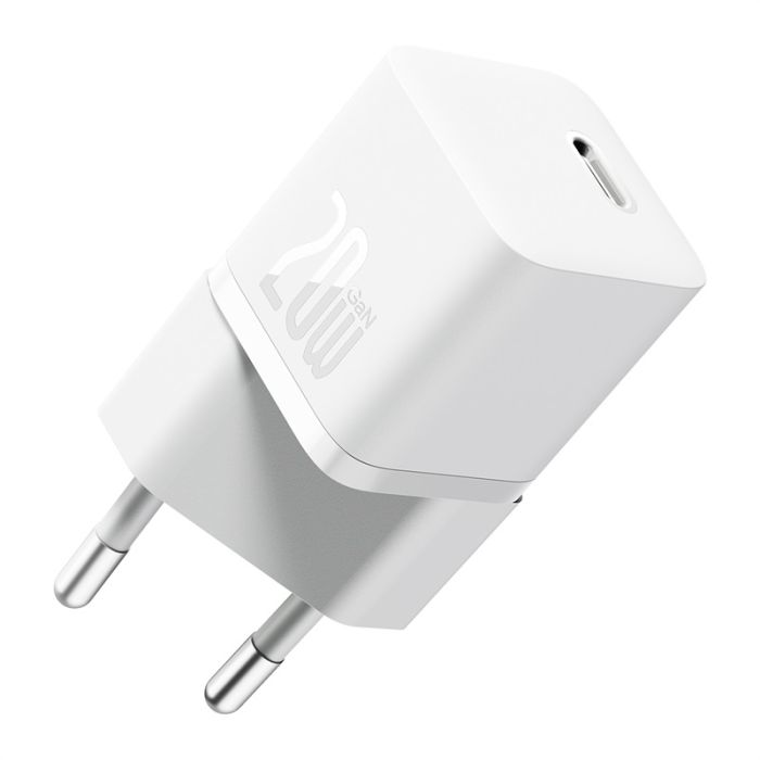 Мережевий зарядний пристрій Baseus GaN5 Fast Charger(mini) 1C 20W EU White (CCGN050102)