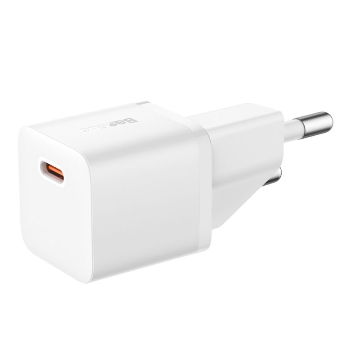 Мережевий зарядний пристрій Baseus GaN5 Fast Charger(mini) 1C 20W EU White (CCGN050102)