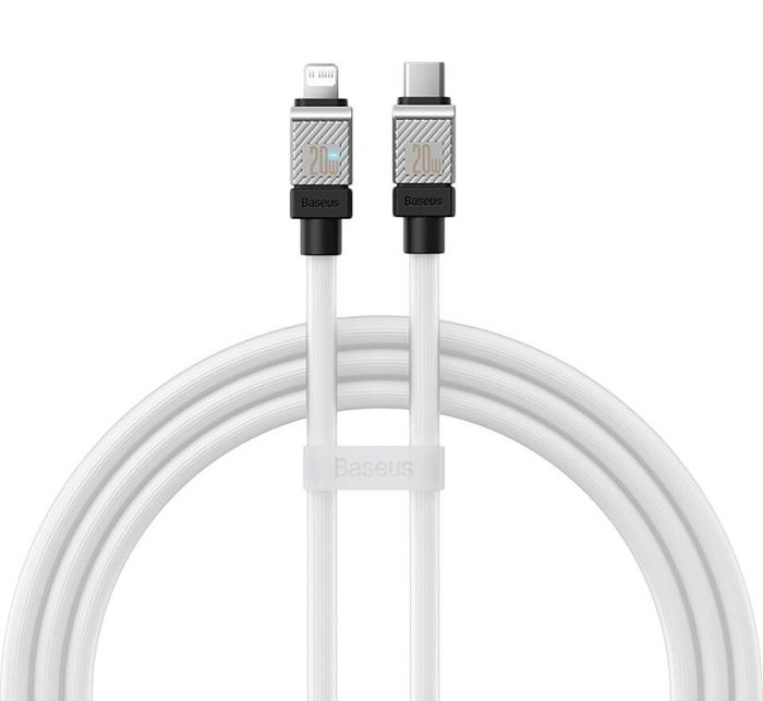 Кабель Baseus CoolPlay Series Fast Charging Cable Type-C to iP 20W 2m White (CAKW000102)