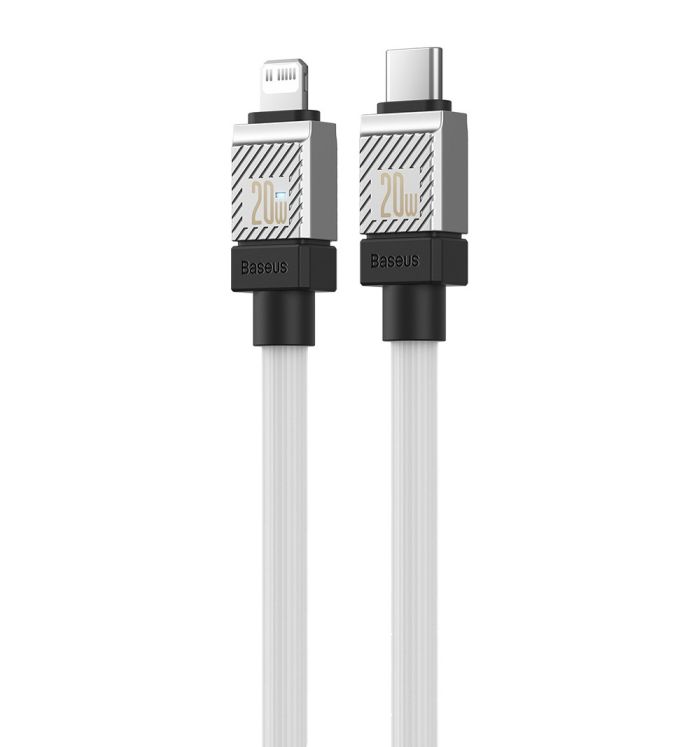 Кабель Baseus CoolPlay Series Fast Charging Cable Type-C to iP 20W 2m White (CAKW000102)