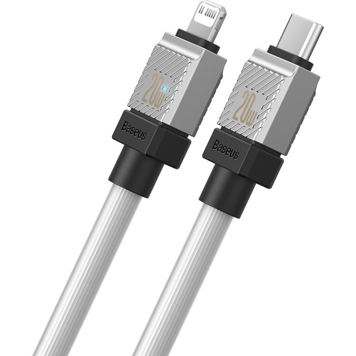 Кабель Baseus CoolPlay Series Fast Charging Cable Type-C to iP 20W 2m White (CAKW000102)