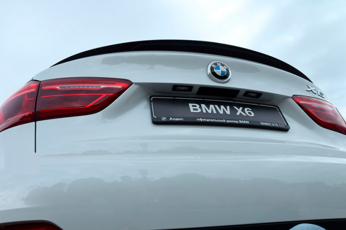 Спойлер BMW X6 E71 стиль Перформанс ABS-пластик черный глянцевый