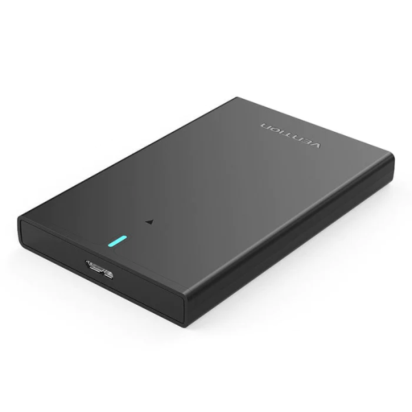 Зовнішня кишеня для накопичувача Vention 2.5 Inch SATA Hard Drive Enclosure (USB 3.0 Micro-B) Black (KPAB0) (KPAB0)