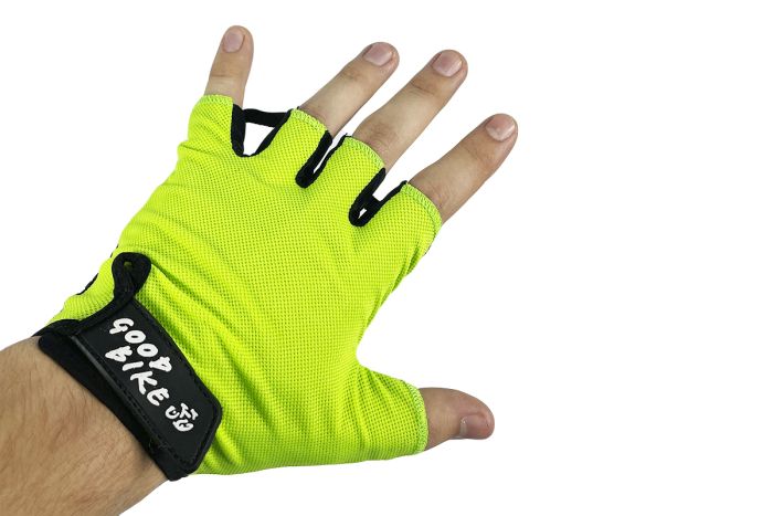Велорукавиці короткий палець розмір L салатові "MESH" (94522Green-IS)