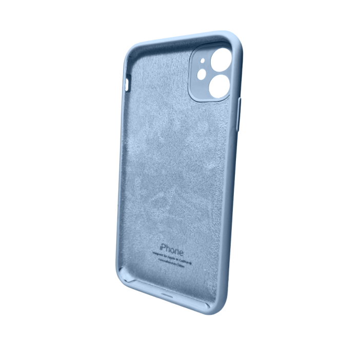 Чохол для смартфона Silicone Full Case AA Camera Protect for Apple iPhone 11 Pro Max кругл 27,Mist Blue (FullAAKPi11PM-27)