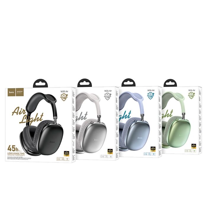 Бездротові накладні навушники HOCO W35 Air Triumph BT headset Black (6942007616331)