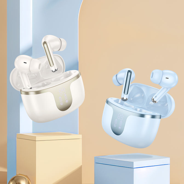 Бездротові навушники TWS HOCO EQ10 Harmony Milky White (6942007618687)