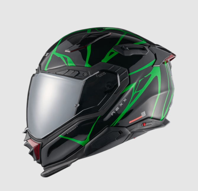 Мотошолом Nexx X.WST3 B-SIDE BLACK.GREEN L