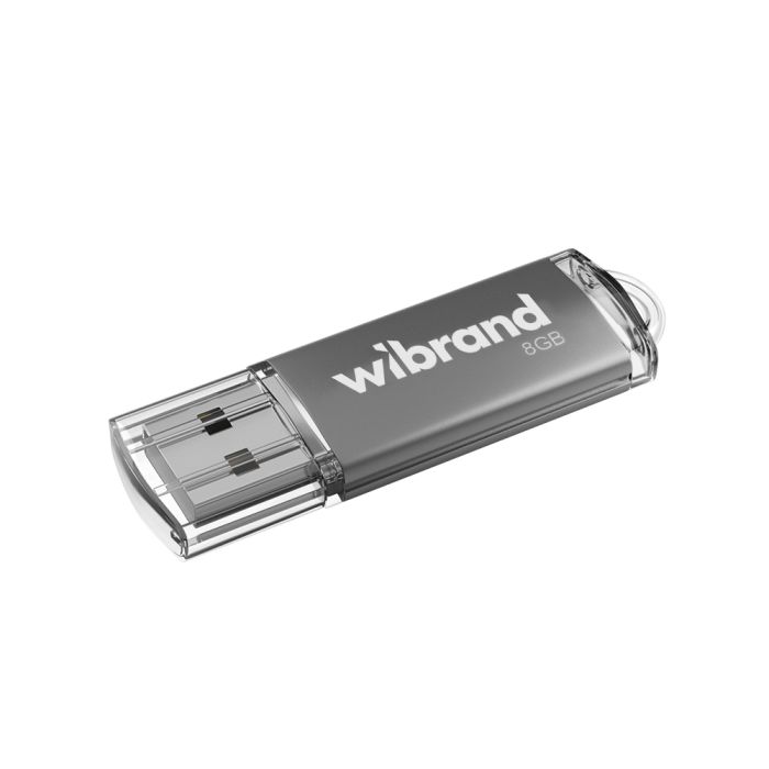 Флеш-накопичувач Wibrand USB 2.0 Cougar 8Gb Silver (WI2.0/CU8P1S)