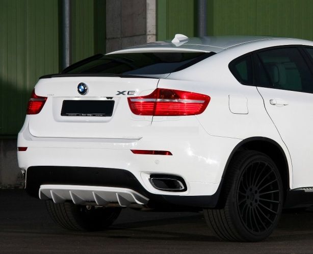 Спойлер BMW X6 E71 стиль Перформанс ABS-пластик черный глянцевый