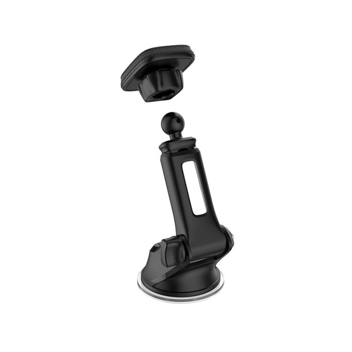 Автотримач для телефона HOCO CA42 Cool Journey in-car dashboard holder with stretch rod Black/Red (6957531093237)