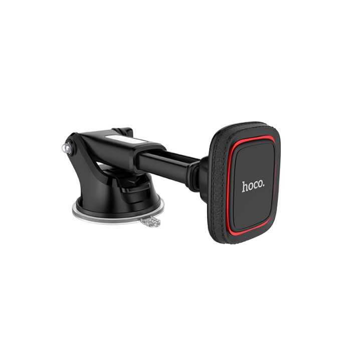 Автотримач для телефона HOCO CA42 Cool Journey in-car dashboard holder with stretch rod Black/Red (6957531093237)