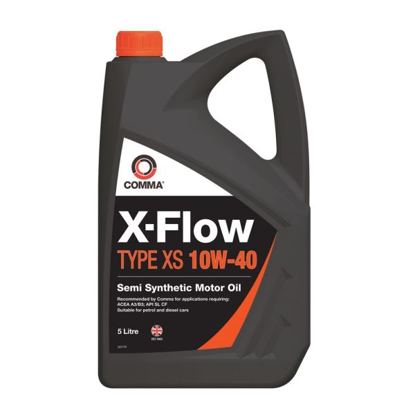 Моторное масло Comma X-FLOW TYPE XS 10W-40 API SL CF ACEA A3 B3 5 л для легковых авто (XFXS5L)