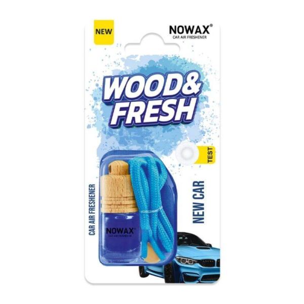 Ароматизатор для авто в блістері Nowax Wood and Fresh аромат Новое авто (NX92075)