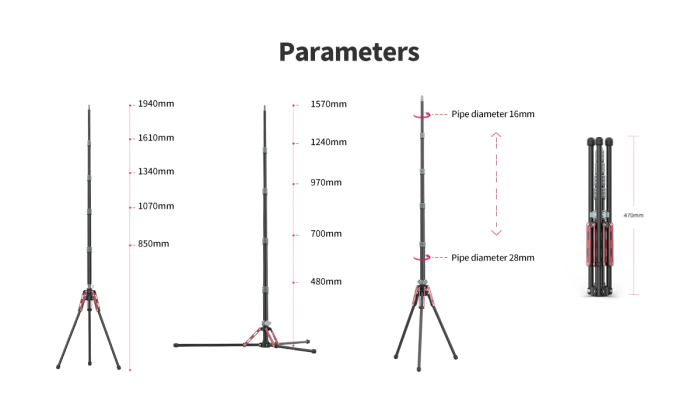 Штатив Ulanzi Full carbon fiber Multifunctional portable light tripod (UV-2784 MT-49) (2784)