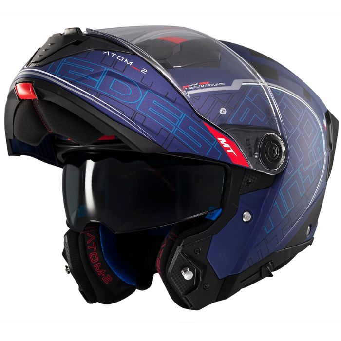 Мотошолом MT ATOM 2 SV DESTINY C7 Matt Blue M