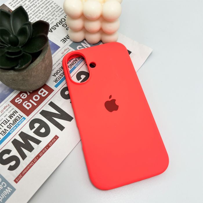 Чохол для смартфона Silicone Full Case AA Open Cam for Apple iPhone 16 43,Berry Red (FullOpenAAi16-43)