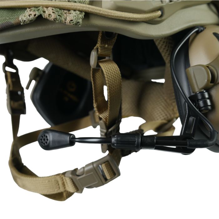Комплект Шлем FAST PE + наушники EARMOR M32 PLUS + кавер мультикам и крепеж чебурашки