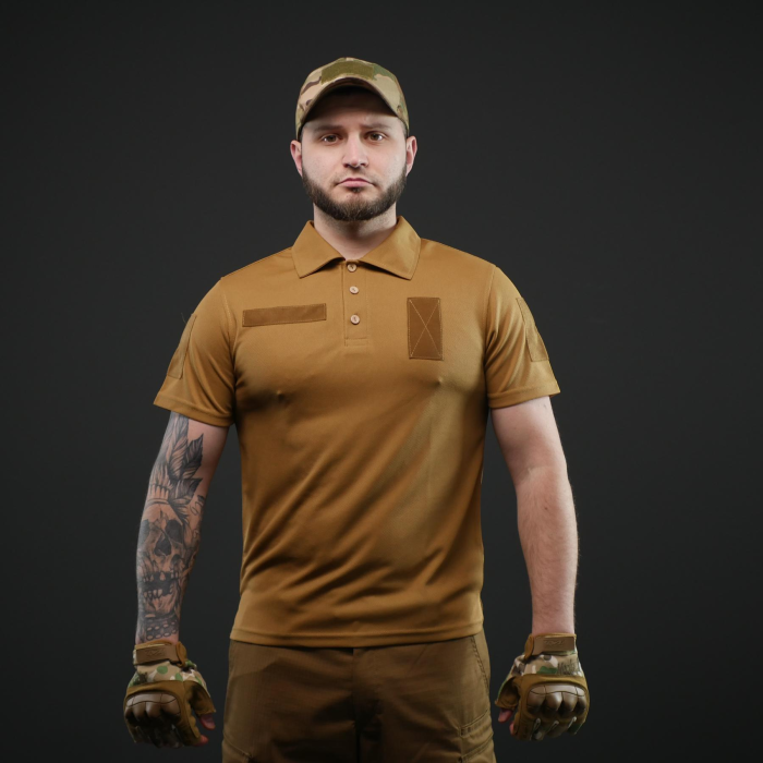 Тактическая футблока поло койот Military (50р)