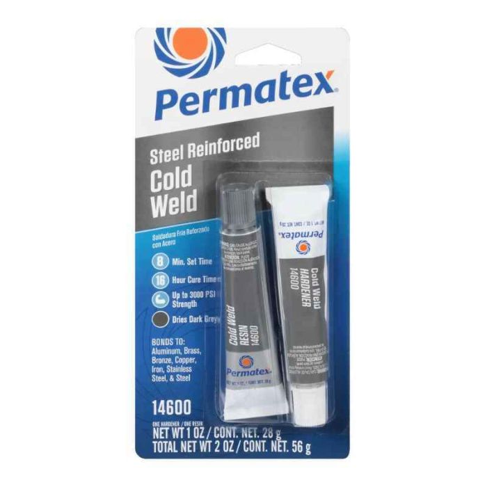 Эпоксидная двухкомпонентная холодная сварка Permatex Gold Weld 3000 PSI 56г до 177°C (14600)