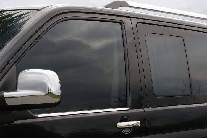 Окантовка Окон (2 шт., Нержавеющая Сталь) OmsaLine - Итальянская Нержавейка для Volkswagen T5 Transporter 2003-2010 гг