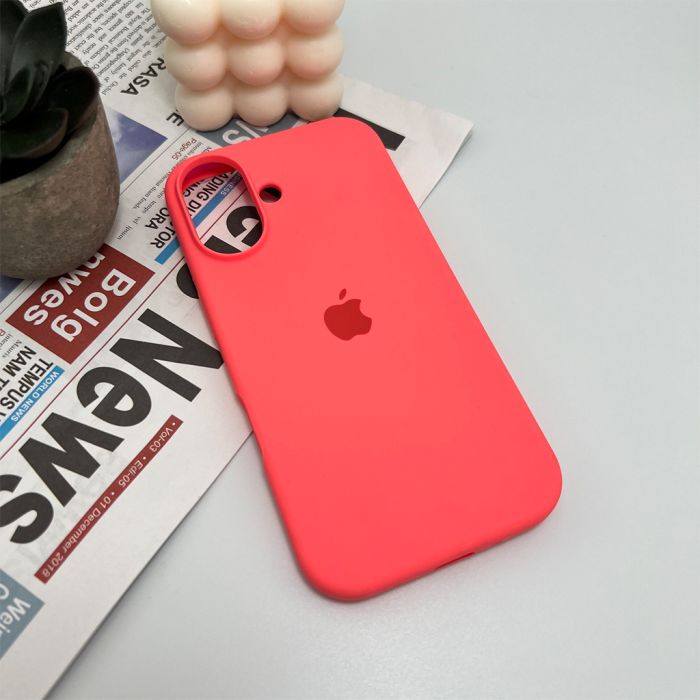 Чохол для смартфона Silicone Full Case AA Open Cam for Apple iPhone 16 50,Pink Orange (FullOpenAAi16-50)