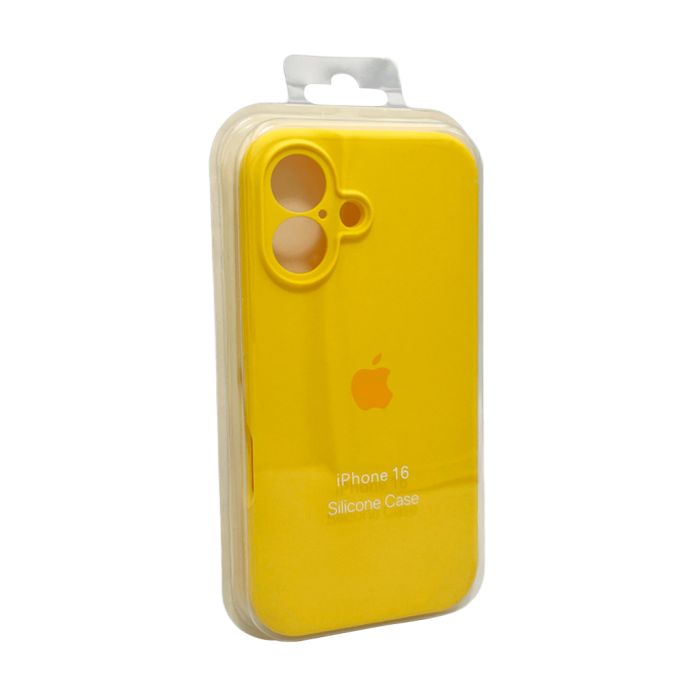 Чохол для смартфона Silicone Full Case AA Camera Protect for Apple iPhone 16 33,Canary Yellow (FullAAi16-33)