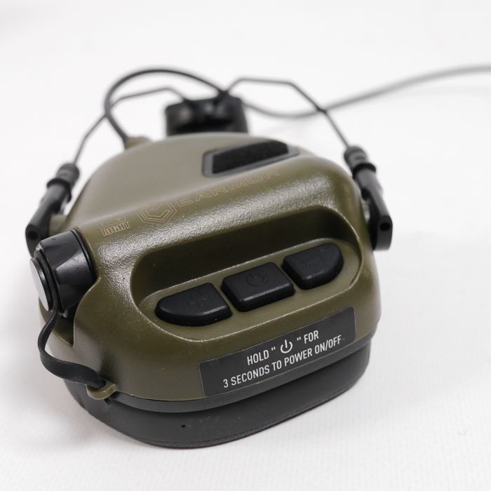 Тактические наушники EARMOR M31Н с креплением Олива
