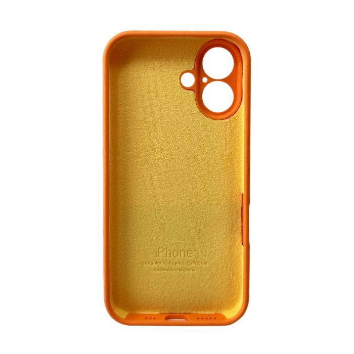 Чохол для смартфона Silicone Full Case AA Camera Protect for Apple iPhone 16 34,Papaya (FullAAi16-34)