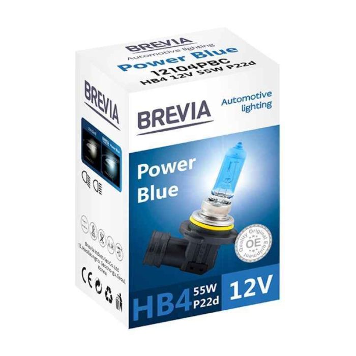 Галогенная автолампа HB4 Brevia Power Blue  (12104PBC)