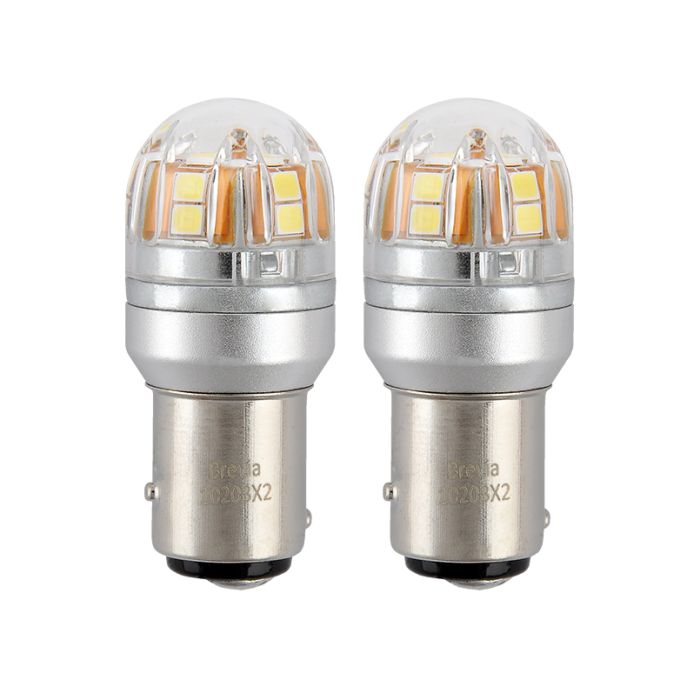 Brevia S-Power P21/5W 330Lm 15x2835SMD 12/24V CANbus, 2шт (10203X2)