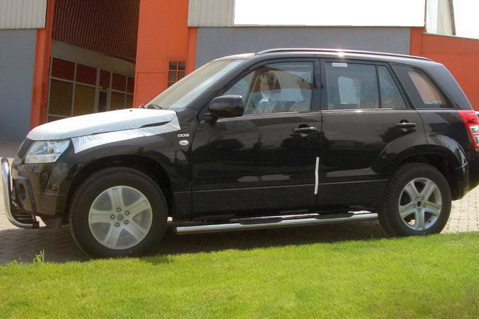 Боковые трубы (2 шт., нержавейка) для Suzuki Grand Vitara 2005-2017 гг